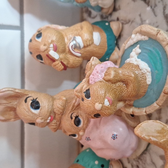 🐰 Pepi Ware set of 14 collectible rabbit figurines from the 70s - Picture 10 of 17